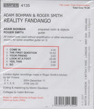 ADAM BOHMAN and  ROGER SMITH - REALITY FANDANGO - EMANEM - 4135 - CD