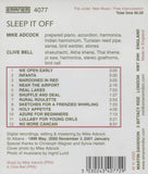 MIKE ADCOCK  and CLIVE BELL - SLEEP IT OFF - EMANEM - 4077 - CD
