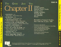 The Great Jazz Trio [Hank Jones / Eddie Gomez / Al Foster] Chapter 2  [OBI included]  EastWind 35JD 10 CD