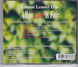 GIANNI LENOCI - Trio - ALL IN LOVE IS FAIR - SPLASCH - 693 - CD