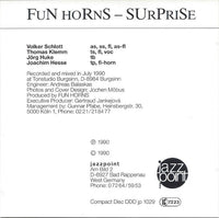 FUN HORNS - SURPRISE - JAZZPOINT - 1029 - CD