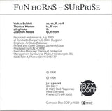 FUN HORNS - SURPRISE - JAZZPOINT - 1029 - CD