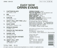 ORRIN EVANS - EASY NOW - CRISSCROSS - 1259 - CD