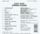 ORRIN EVANS - EASY NOW - CRISSCROSS - 1259 - CD