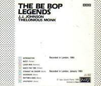 J.J. JOHNSON - THELONIOUS MONK - THE BEBOP LEGENDS - JAZZUP - 302 - LP