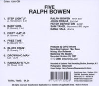 RALPH BOWEN - FIVE - CRISSCROSS - 1305 - CD