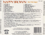 NAPPY BROWN - DON'T BE ANGRY - SAVOY - 4428 - CD