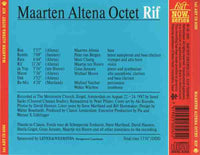 MAARTEN ALTENA - OCTET - RIF - Includes: Michael Moore - Guus Janssen - Wolter Wierbos - HATART - 6056 CD