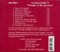 AVERY SHARPE - THOUGHTS of My Ancestors - [EXTENDED FAMILY 2] - JKNM - 89892 - CD