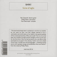 REX CASSWELL - FUME OF SIGHS: BARK! - PSI - 1204 - CD