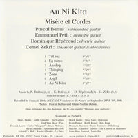 MISERE ET CORDES - AU NI KITA - POTLATCH - 101 - CD