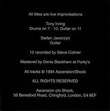 ASCENSION - FIVE TITLES - Tony Irving - Stefan Jaworzyn - SHOCK 26 CD