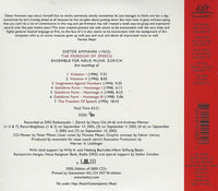 DIETER AMMANN - THE FREEDOM OF SPEECH - Ensemble Für Neue Musik Zürich - HATNOW - 158 CD