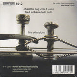 CHARLOTTE HUG & FRED LONBERG HOLM - FINE EXTENSION - EMANEM - 5012 - CD