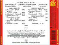 NEW YORK SCHOOL - 2 - Earl Brown - John Cage - Morton Feldman - Christian Wolff - NEW YORK SCHOOL 2 - HATART - 6146 CD