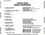 MIKE MORENO - THIRD WISH - CRISSCROSS - 1303 - CD