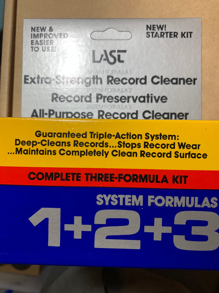 LAST 1+2+3 starter kit. Record cleaning kit.