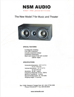 NSM Audio Model 7 Center Channel - Black