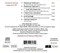 MARTIN MAYS - UNIQUE HORN 1997 - RANDOM ACOUSTICS - 21 - CD