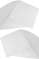 20 X blank RECORD JACKETS (12") Solid (no holes) WHITE glossy finish