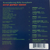 ERROL PARKER - REMEMBERING BILLY STRAYHORN - SAHARA - 1016 - CD