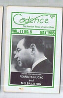 CADENCE MAGAZINE MAY 1985 [VOL.11 #5] INTERVIEWS MELBA LISTON AND PEANUTS HUCKO BACK ISSUE